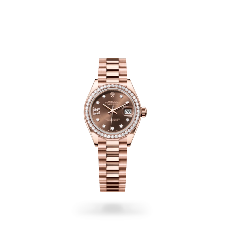 Rolex Lady-Datejust 18 kt Everose gold, M279135RBR-0001